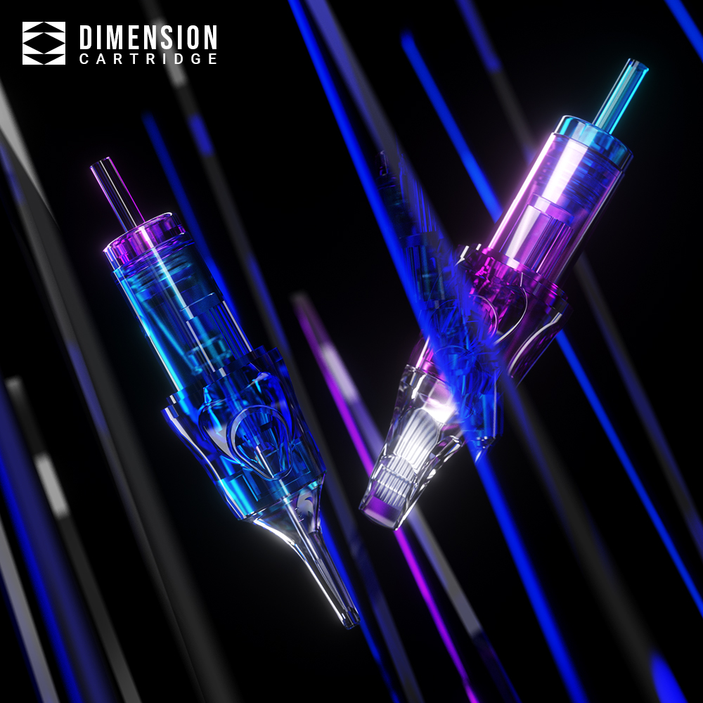 20 قطعة من إبر الوشم المستديرة 0.3 ملم 0.25 ملم ملون مزدوج 0