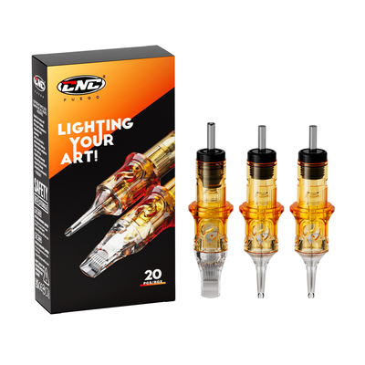 CNC Fuego الفولاذ المقاوم للصدأ إبرة الوشم ذات الظل المستديرة ذات الاستخدام الواحد إبرة ماغنوم الوشم 0.30mm بطاقة الوشم إبرة الفولاذ المقاوم للصدأ EO غاز معقمة CNC إبر الوشم